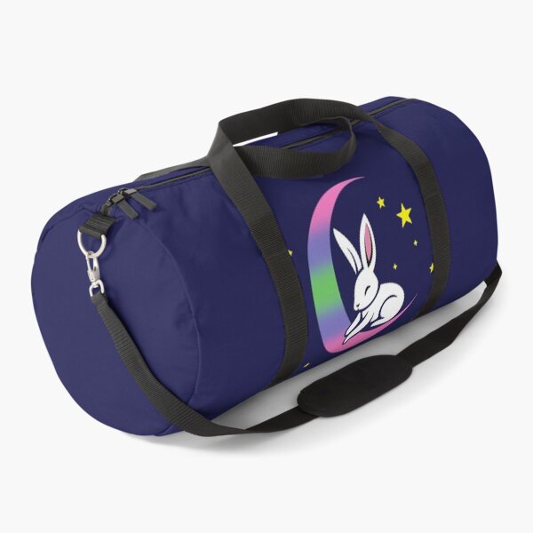 Item preview, Cute Bunny Rabbit on a Trigender Pride Flag Moon, Discreet Trigender Pride Design designed and sold by Travelslightly.