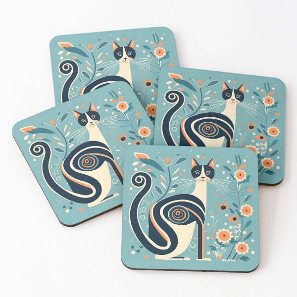 Item preview, Iconic Atomic Cat Mid Century Design Inspiration designed and sold by Tamas Das.