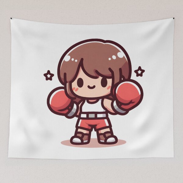 Item preview, Kawaii Athlete: Boxing Gloves And Shorts designed and sold by CanvasCutie.