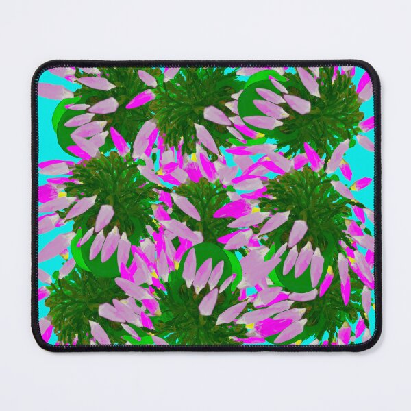Item preview, Pink Christmas Cactus on Blue Background / schlumbergera bridgesii designed and sold by Victoria Rose.