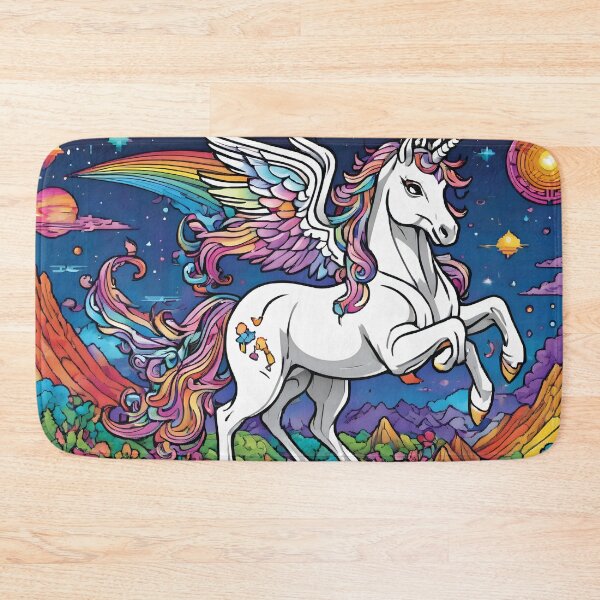 Item preview, Winged Rainbow Unicorn designed and sold by Ashley's Art Shoppe.