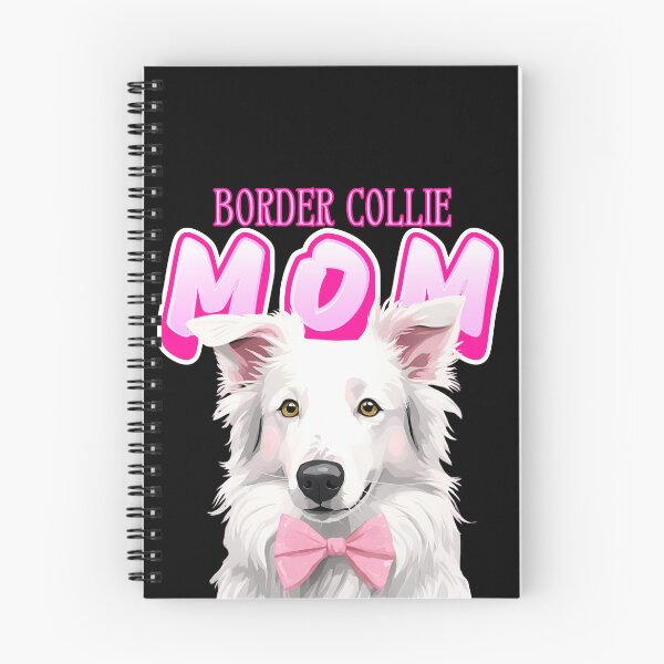 Item preview, Pink Dog Mom Beige Border Collie Dog with Pink Bow  designed and sold by GoodyPaws.