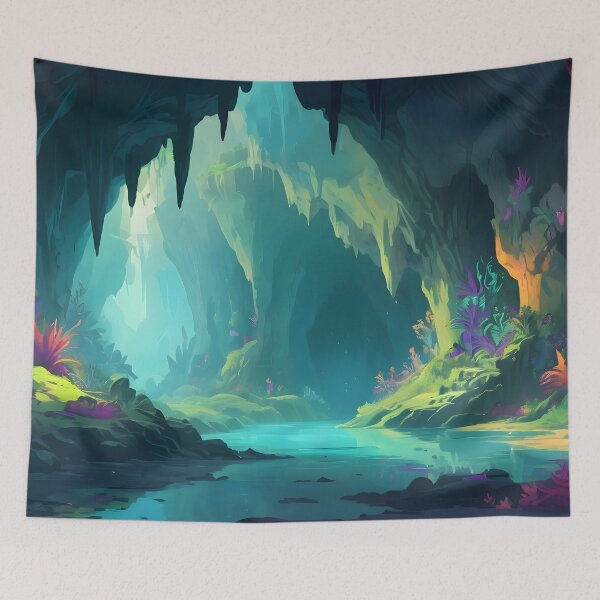 Item preview, Bioluminescent Riverbed designed and sold by papi1998.