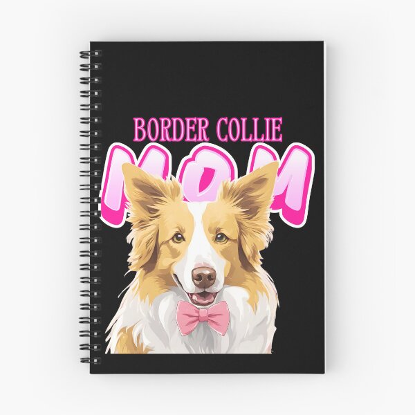 Item preview,  Pink Dog Mom Beige Border Collie Dog with Pink Bow  designed and sold by GoodyPaws.