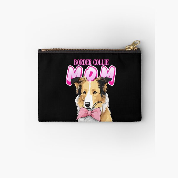 Item preview, Pink Dog Mom Beige Border Collie Dog with Pink Bow  designed and sold by GoodyPaws.