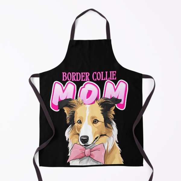 Artikelvorschau, Pink Dog Mom Beige Border Collie Hund mit rosa Schleife entworfen und verkauft von GoodyPaws.