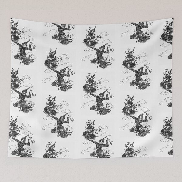 Item preview, Lai Thai thai ancient art drawing mural painting designed and sold by Bspaces.