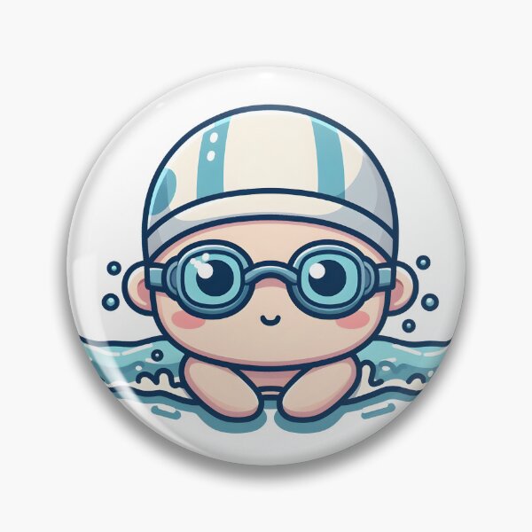 Item preview, Kawaii Athlete: Swimming Goggles And Swim Cap designed and sold by CanvasCutie.