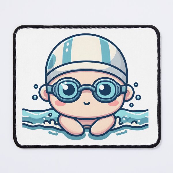 Item preview, Kawaii Athlete: Swimming Goggles And Swim Cap designed and sold by CanvasCutie.