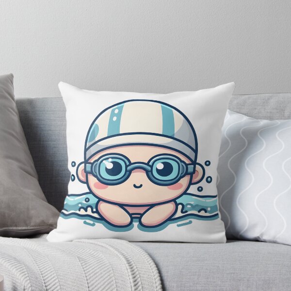 Item preview, Kawaii Athlete: Swimming Goggles And Swim Cap designed and sold by CanvasCutie.