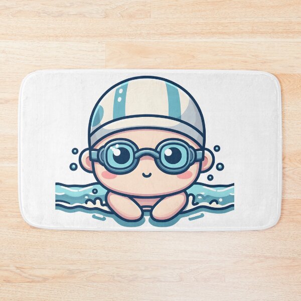Item preview, Kawaii Athlete: Swimming Goggles And Swim Cap designed and sold by CanvasCutie.