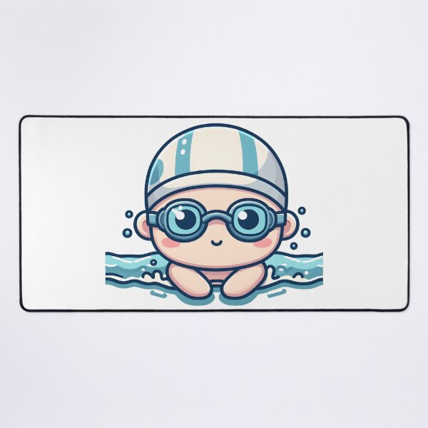 Item preview, Kawaii Athlete: Swimming Goggles And Swim Cap designed and sold by CanvasCutie.