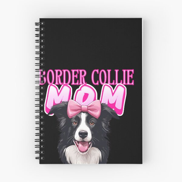 Item preview,  Pink Dog Mom Black And White  Border Collie Dog with Pink Bow  designed and sold by GoodyPaws.
