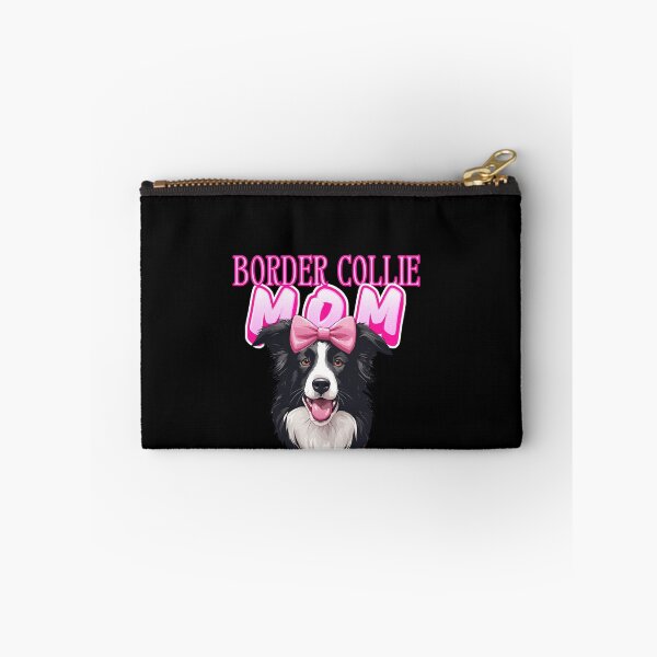 Item preview,  Pink Dog Mom Black And White  Border Collie Dog with Pink Bow  designed and sold by GoodyPaws.