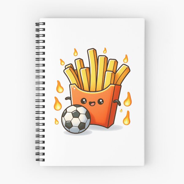 Item preview, Kawaii French Fries With Soccer Ball designed and sold by CanvasCutie.
