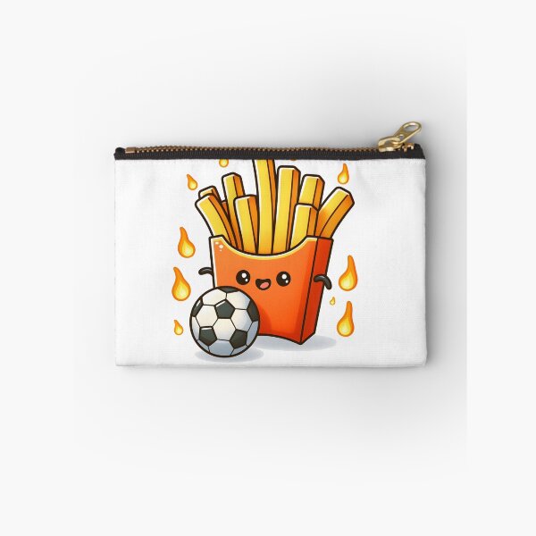 Item preview, Kawaii French Fries With Soccer Ball designed and sold by CanvasCutie.