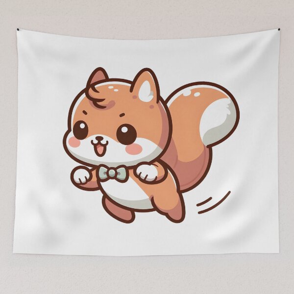 Item preview, Kawaii Squirrel: A Tiny Bow Tie designed and sold by CanvasCutie.