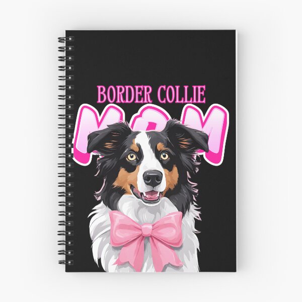 Item preview,  Pink Dog Mom Black Tri Color Border Collie Dog with Pink Bow  designed and sold by GoodyPaws.