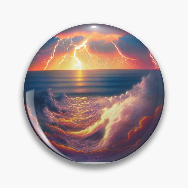 Item preview, Thunderstorm by the sea designed and sold by FlowersColorful.
