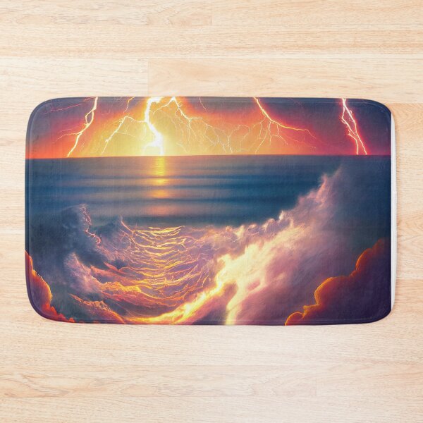 Item preview, Thunderstorm by the sea designed and sold by FlowersColorful.