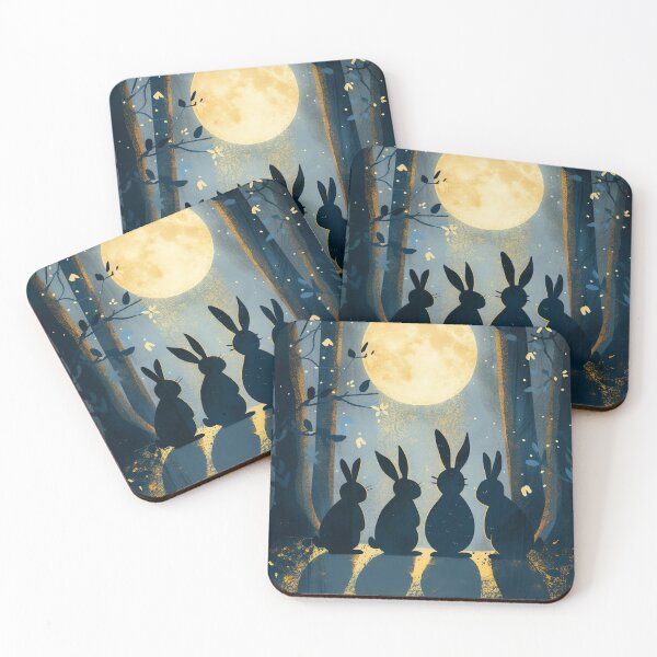Item preview, Bunny Moonlit Delights designed and sold by cute-animals99.