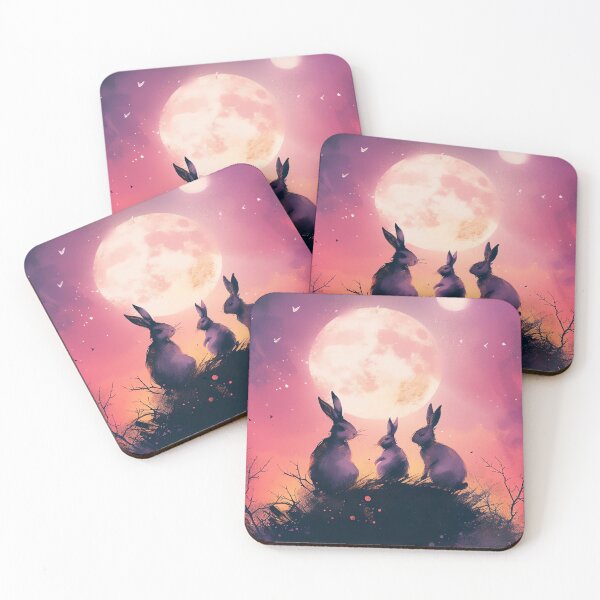 Item preview, Moonlit Bunny Nights designed and sold by cute-animals99.