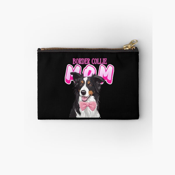 Item preview, Pink Dog Mom Black Tri Color Border Collie Dog with Pink Bow  designed and sold by GoodyPaws.