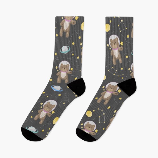 Item preview, Seamless pattern cartoon bears in spacesuit in space designed and sold by Nattalu.