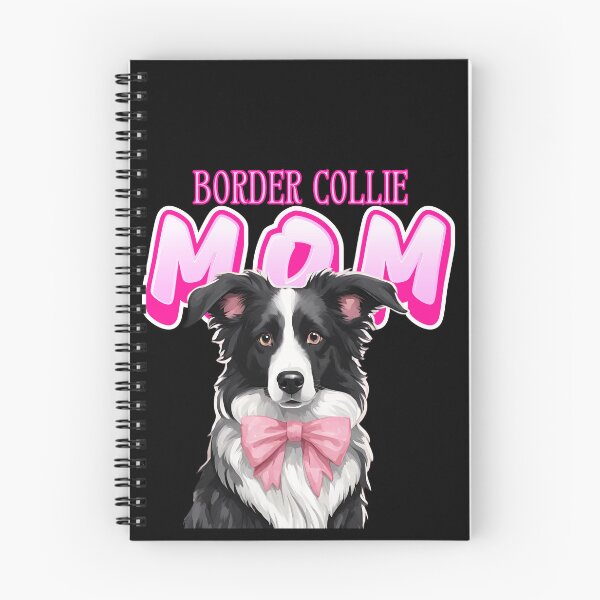 Item preview, Pink Dog Mom Slate Blue Merle Border Collie Dog with Pink Bow  designed and sold by GoodyPaws.