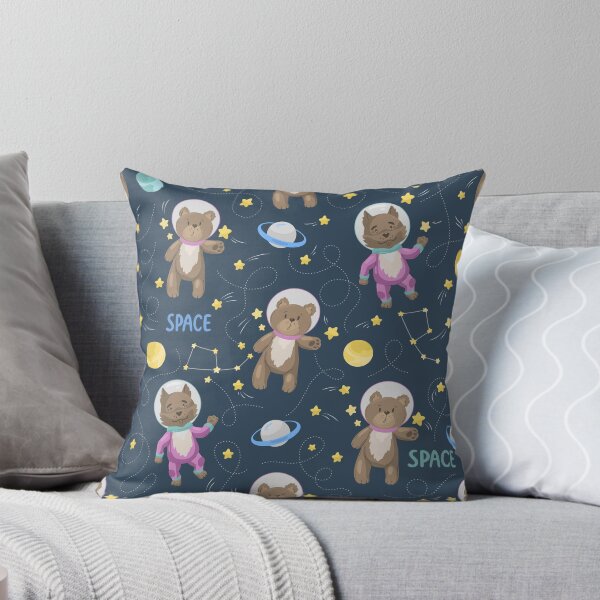 Item preview, Copy of Seamless pattern cartoon bears and dogs in spacesuit in space designed and sold by Nattalu.