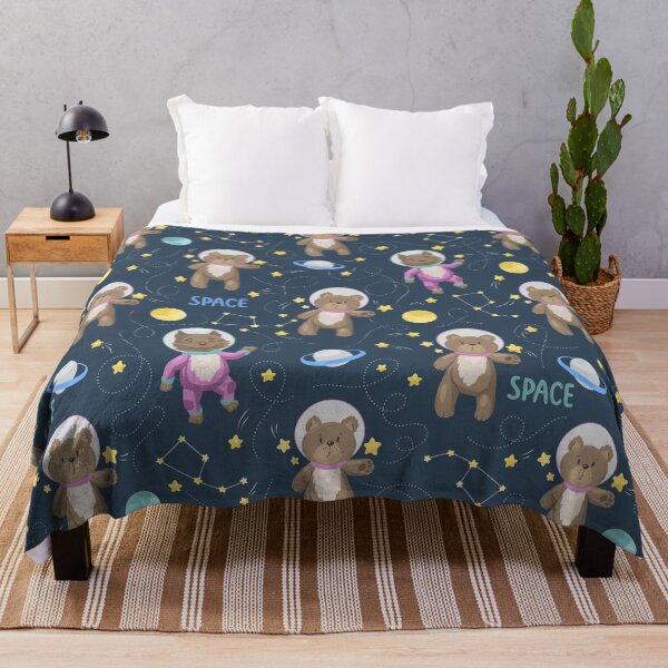 Item preview, Copy of Seamless pattern cartoon bears and dogs in spacesuit in space designed and sold by Nattalu.