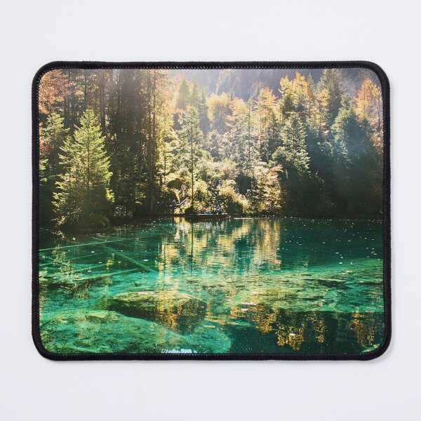 Item preview, Lake with turquoise water in the forest designed and sold by Deep Blue Ocean.