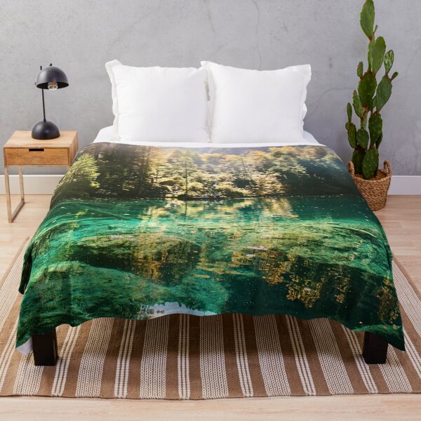 Item preview, Lake with turquoise water in the forest designed and sold by Ocean's ⭐⭐⭐⭐⭐.