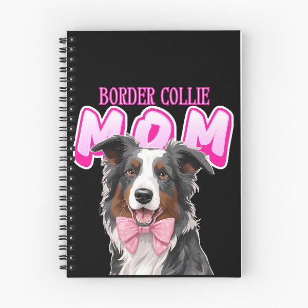 Item preview,  Pink Dog Mom Slate Blue Merle Border Collie Dog with Pink Bow  designed and sold by GoodyPaws.