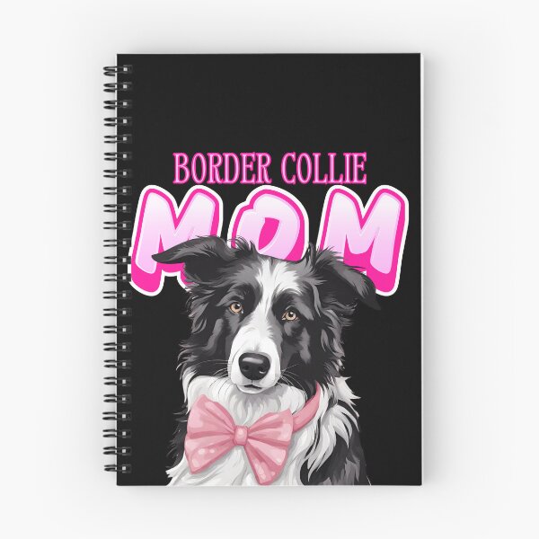 Item preview, Pink Dog Mom Slate Blue Merle Border Collie Dog with Pink Bow  designed and sold by GoodyPaws.