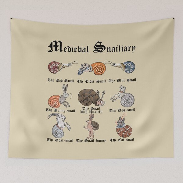 Item preview, Medieval Snailiary (English) designed and sold by MargiKnights.