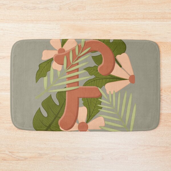 Item preview, initials of letter f floralart typography designed and sold by karyavna.