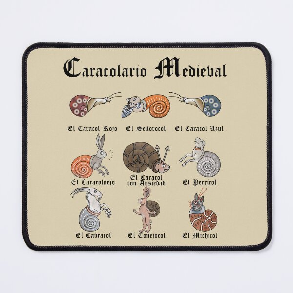 Item preview, Medieval Snailiary (Spanish) designed and sold by MargiKnights.