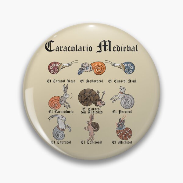 Item preview, Medieval Snailiary (Spanish) designed and sold by MargiKnights.