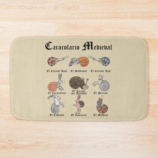 Item preview, Medieval Snailiary (Spanish) designed and sold by MargiKnights.
