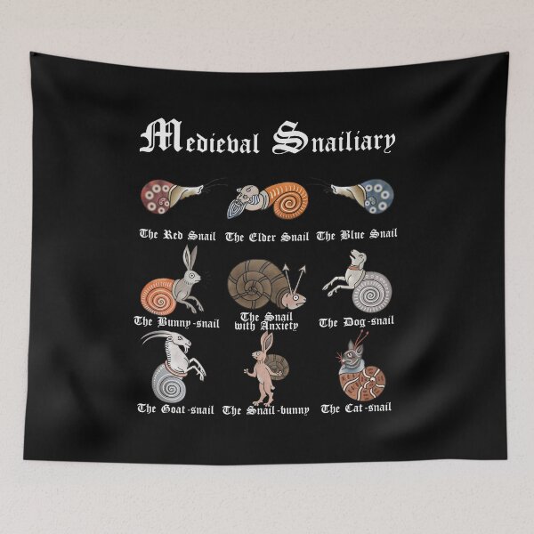 Item preview, Medieval Snailiary (English) designed and sold by MargiKnights.