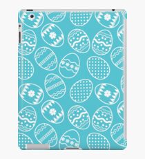 Blue and white Easter eggs iPad Case/Skin