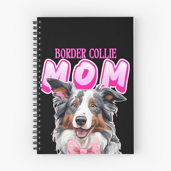 Item preview,  Pink Dog Mom Slate Blue Merle Border Collie Dog with Pink Bow  designed and sold by GoodyPaws.