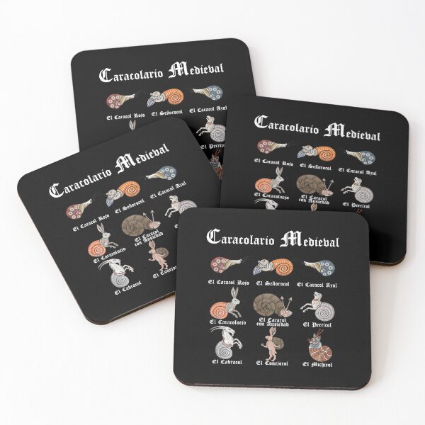 Item preview, Medieval Snailiary (Spanish) designed and sold by MargiKnights.