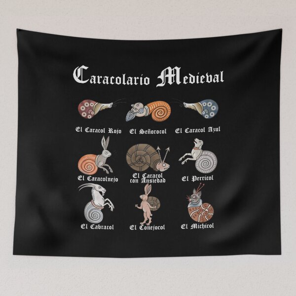 Item preview, Medieval Snailiary (Spanish) designed and sold by MargiKnights.
