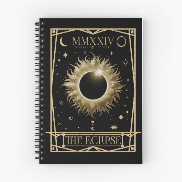 Item preview, Solar Eclipse 2024 Total Eclipse Astronomy Tarot Card Arkana designed and sold by LumbardaDesigns.