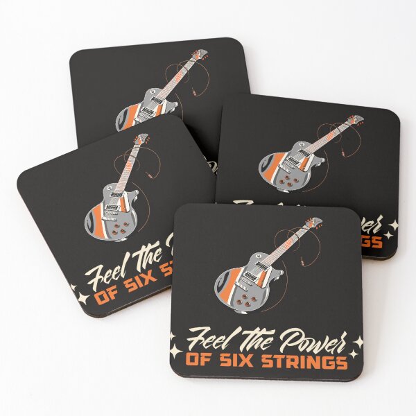 Item preview, Feel The Power Of Six Strings Guitar T-Shirt designed and sold by Melissaebb.