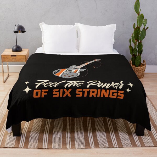 Item preview, Feel The Power Of Six Strings Guitar T-Shirt designed and sold by Melissaebb.