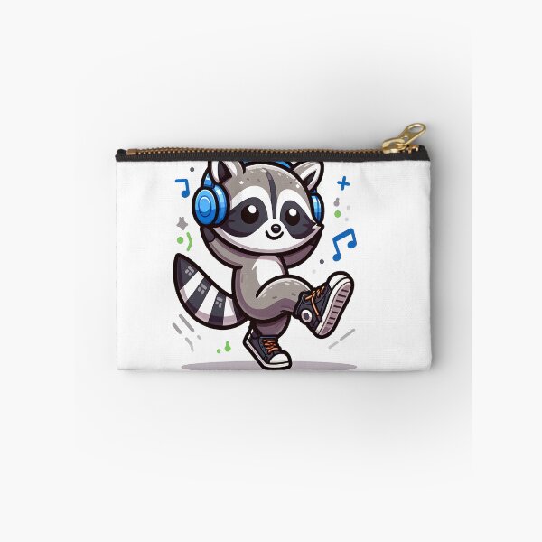 Item preview, Kawaii Raccoon With Sneakers designed and sold by CanvasCutie.
