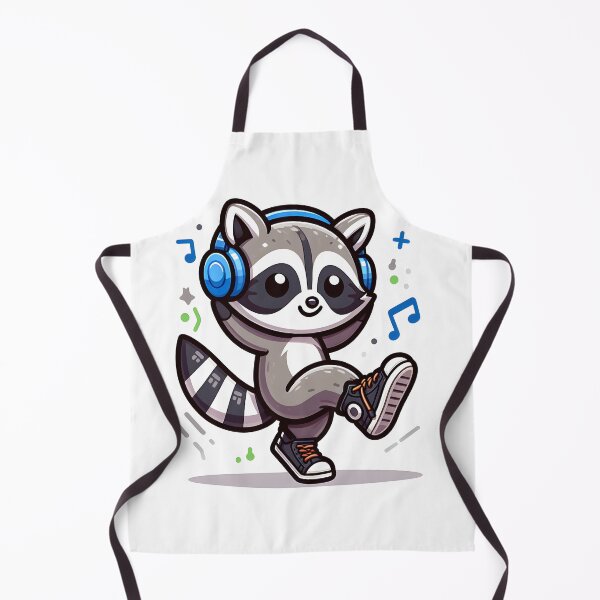Item preview, Kawaii Raccoon With Sneakers designed and sold by CanvasCutie.